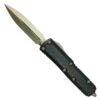 Microtech Signature Series Daytona D/E OTF Carbon Fiber Inlay Auto Knife, Bronze Dagger Blade -Knife Shop 126 13cfis 2 45911.1660325176