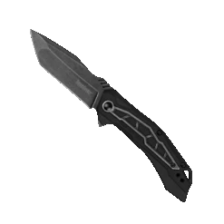 Kershaw Flatbed Black GFN Spring Assisted Knife, BlackWash Tanto Blade