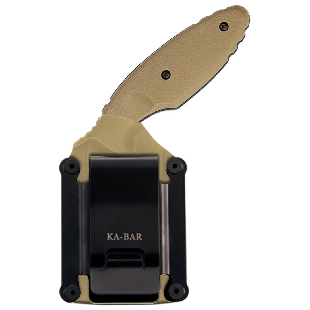 Ka-Bar Coyote Brown TDI Law Enforcement Fixed Blade Knife, Black Combo Blade 4 Ka-Bar Coyote Brown TDI Law Enforcement Fixed Blade Knife, Black Combo Blade - Image 2