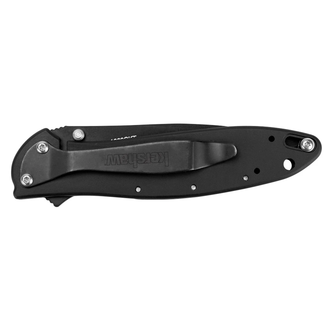 Kershaw Ken Onion Leek Assisted Opener Knife, Black Combo Blade, KS1660CKTST 4 Kershaw Ken Onion Leek Assisted Opener Knife, Black Combo Blade, KS1660CKTST - Image 2