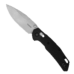 Kershaw Heist DuraLock Folding Knife, Stonewash D2 Blade