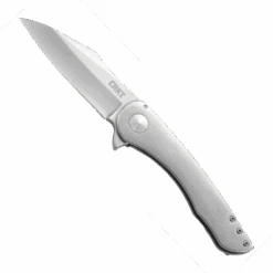 CRKT Jettison Flipper Knife, Satin Modified Sheepsfoot Blade