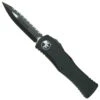 Microtech Black Tactical Hera OTF Knife, Black Serrated Dagger Blade -Knife Shop 702 3ta 2 17688.1660324247