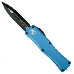 Microtech Turquoise Hera OTF Knife, Black Dagger Blade