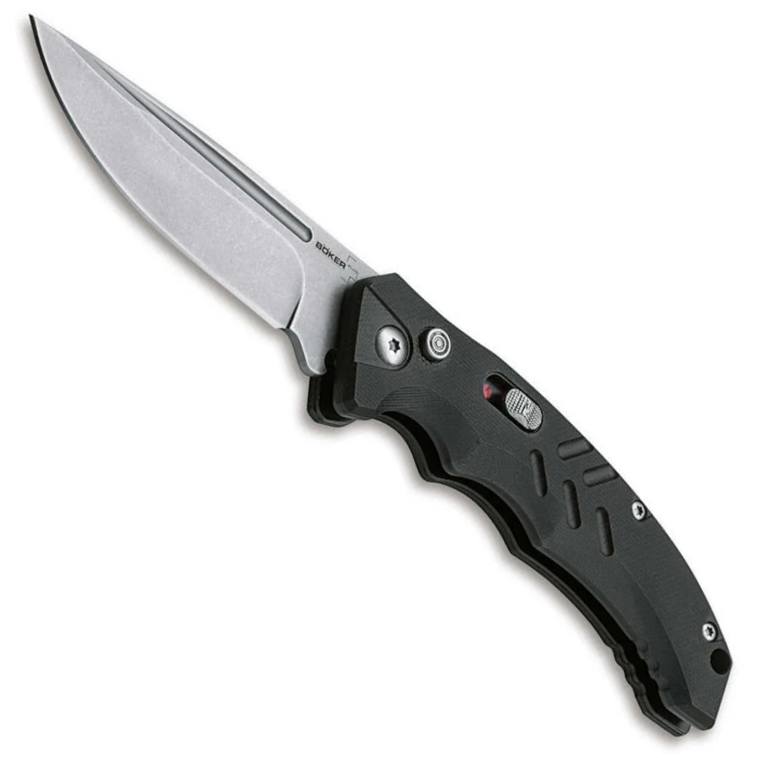 Boker Plus Intention II Auto Knife, Stonewash D2 Blade 2 Boker Plus Intention II Auto Knife, Stonewash D2 Blade