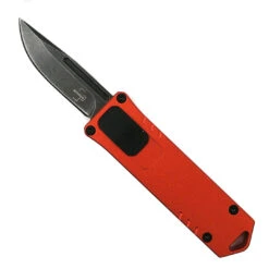 New Arrival 7 Boker Plus Burnt Orange USB OTF Auto Knife, Black Stonewash D2 Blade