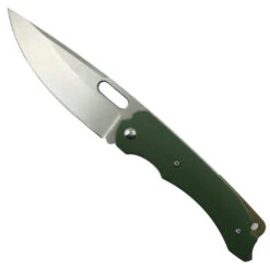 BRS E-Volve OD Green Navajo Frame Lock Folder Knife, Stonewash Blade