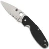 Spyderco Emphasis Folder Knife, Satin Combo Blade 2 Spyderco Emphasis Folder Knife, Satin Combo Blade -Knife Shop C245GPS Open 46135.1574279180
