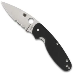 Spyderco Emphasis Folder Knife, Satin Combo Blade