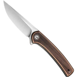 CIVIVI Black Rubbed Copper Mini Asticus Liner Lock Knife, Satin Blade