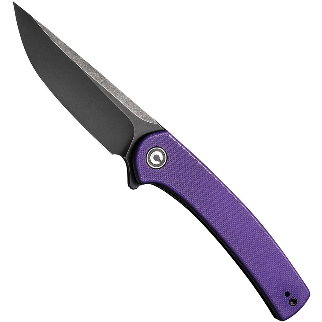 CIVIVI Purple G10 Mini Asticus Liner Lock Knife, Black Blade 3 CIVIVI Purple G10 Mini Asticus Liner Lock Knife, Black Blade