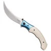 CRKT Ivory Micarta Ritual Spring Assist Knife, Satin Trailing Blade -Knife Shop CR7471 96031.1610725085