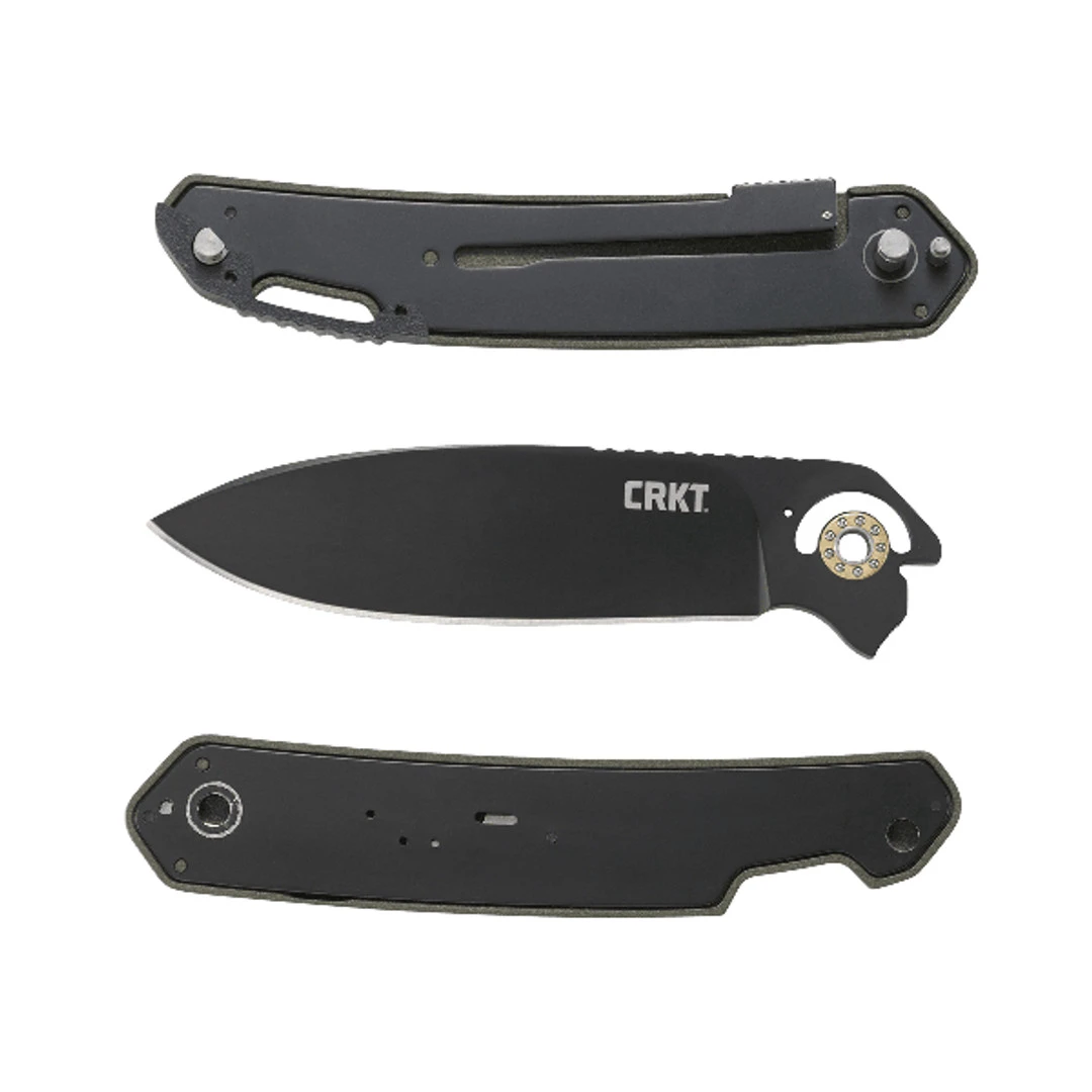 CRKT OD Green Bona Fide Flipper Knife, Field Strip Gen II 5 CRKT OD Green Bona Fide Flipper Knife, Field Strip Gen II - Image 3