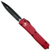 Microtech Red UTX70 OTF Knife, Double Edge Black Plain Blade -Knife Shop IMG 0582 36819.1574194775