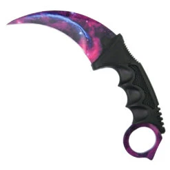 The Archimedes Claw Karambit, Purple Galaxy Blade