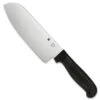 Spyderco Santoku Knife, Plain Edge Blade, Black Handle -Knife Shop K08PBK Both 68347.1560459877