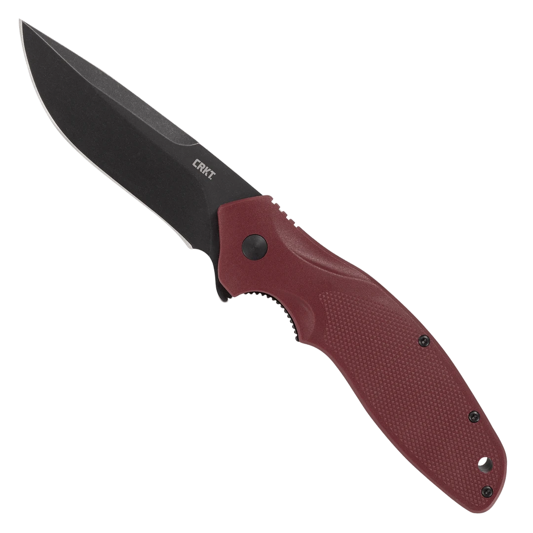 CRKT Shenanigan Maroon Spring Assist Knife 3 CRKT Shenanigan Maroon Spring Assist Knife