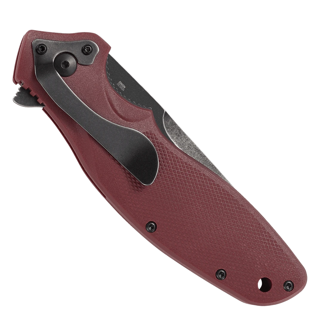 CRKT Shenanigan Maroon Spring Assist Knife 4 CRKT Shenanigan Maroon Spring Assist Knife - Image 2