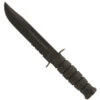 Ka-Bar Full Size Black Combat Knife, Combo Edge Clip Point, Glass Filled Nylon Sheath