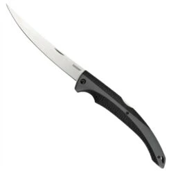 New Arrival 20 Kershaw 1258 Black/Dark Grey 6.25" Fillet Folder Knife, Satin Blade