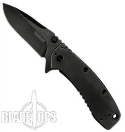 Kershaw BlackWash Cryo II Spring Assist Knife, Standard Blade -Knife Shop KS1556BW 4 97405.1533222000