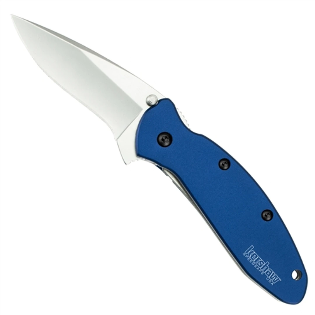 Kershaw Navy Blue Scallion Assist Knife, Plain Blade, 1620NB 3 Kershaw Navy Blue Scallion Assist Knife, Plain Blade, 1620NB
