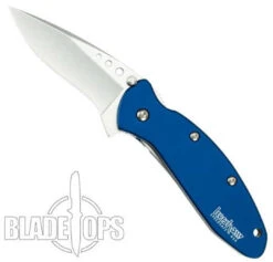 Kershaw Navy Blue Scallion Assist Knife, Plain Blade, 1620NB 7 Kershaw Navy Blue Scallion Assist Knife, Plain Blade, 1620NB -Knife Shop KS1620NB 4 22838.1533221924