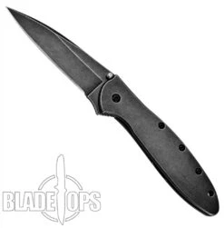 Kershaw BlackWash Leek Spring Assist Knife,1660BLKW -Knife Shop KS1660BLKW 5 81962.1533221846
