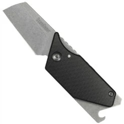 New Arrival 16 Kershaw 4036CF Pub Multi-Tool Carbon Fiber Friction Folder Knife, Stonewash Blade