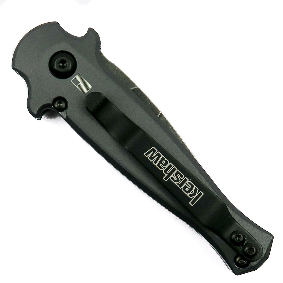 Kershaw Grey Launch 12CA Auto Knife, 1.93" BlackWash Blade 4 Kershaw Grey Launch 12CA Auto Knife, 1.93" BlackWash Blade - Image 2