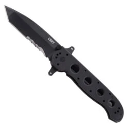 CRKT M16-14SFG Large Special Forces G-10 Tanto Flipper Knife, Black Combo Blade