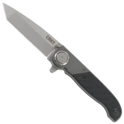 CRKT M40-02 Tanto Deadbolt Lock Flipper Knife, Bead Blast Blade