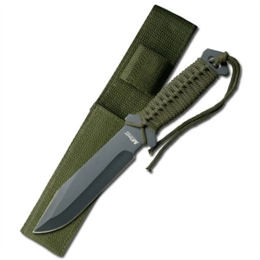MTech USA MT-528C Army Green Paracord Fixed Blade Knife, Black Blade -Knife Shop MCMT 528C 2 08298.1533222228