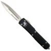 Microtech Contoured Ultratech D/E OTF Auto Knife, Stonewash Combo Blade
