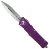 Microtech Violet Combat Troodon OTF Auto Knife, Stonewash Part Serrated Blade -Knife Shop MT142 11VI 2 74117.1668183834
