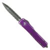 Microtech Distressed Violet UTX-70 OTF Auto Knife, Apocalyptic Double Full Serrated -Knife Shop MT147 D12DVI 1 37355.1674597333