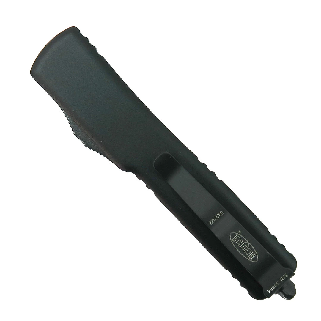 Microtech UTX70 OTF Auto Knife, Black Tanto Serrated Blade 4 Microtech UTX70 OTF Auto Knife, Black Tanto Serrated Blade - Image 2