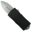 Microtech Black Exocet OTF Auto Knife, Fully Serrated Dagger Blade -Knife Shop MT157 12 1 75575.1666474708