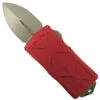 Microtech Red Exocet OTF Auto Knife, Bronze Stonewash Blade -Knife Shop MT157 13RD 1 45409.1670365875