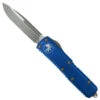 Microtech Blue UTX-85 OTF Auto Knife, Apocalyptic Stonewash Blade -Knife Shop MT231 10APBL 1 81122.1677706773