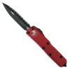 Microtech Red UTX-85 OTF Auto Knife, Full Serrated Black Dagger Blade -Knife Shop MT232 3RD 1 66605.1663606199