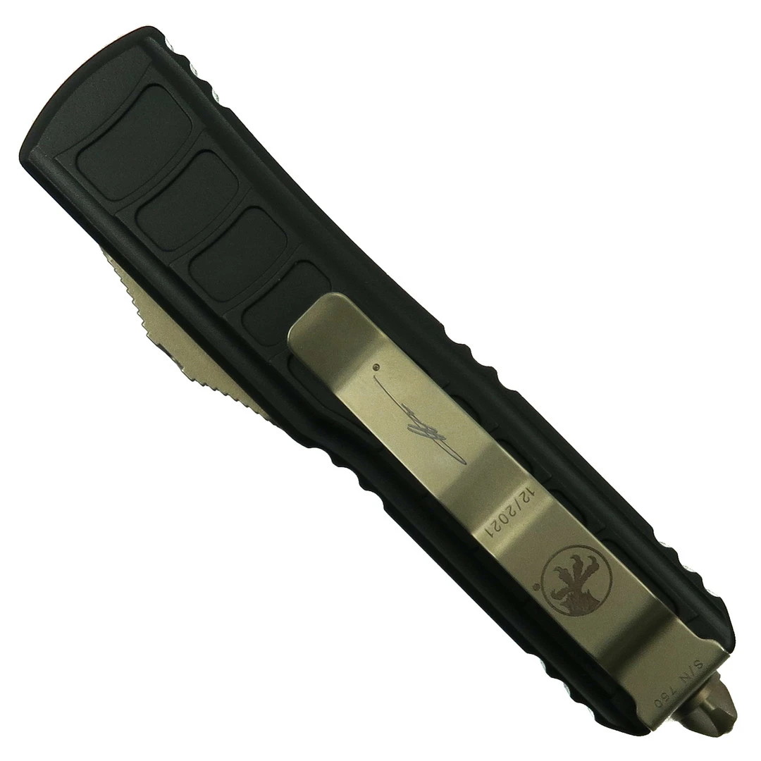 Microtech Signature Series UTX-85 OTF II Auto Knife, Bronze Dagger Blade 4 Microtech Signature Series UTX-85 OTF II Auto Knife, Bronze Dagger Blade - Image 2