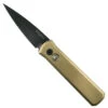 Pro-Tech 7112 Bronze Aluminum Godson Auto Knife, Black Blade -Knife Shop PT7112 2 73527.1643756099