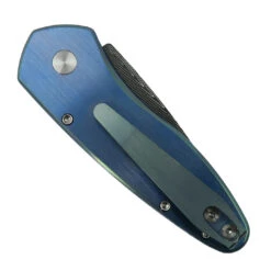 ProTech Custom Ti Engraved Sprint Auto Knife, Damascus Blade -Knife Shop PTSprint002 3 56501.1666965720