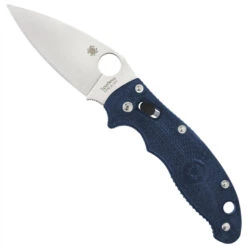 Spyderco C101PDBL2 Dark Blue Lightweight Manix 2 Folder Knife, CPM-S110V Satin Blade