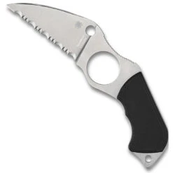 Spyderco Small Swick Fixed Blade Neck Knife, LC200N SpyderEdge Wharncliffe Blade