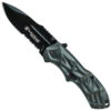Smith & Wesson Black Ops Spring Assist Knife, Grey Handle, Tactical Black Drop Point, P/S, SWBLOP3S -Knife Shop SWBLOP3S 2 64090.1605048883