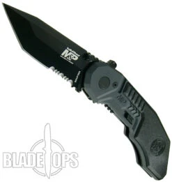 Smith & Wesson Military & Police MAGIC Assisted Knife, Black Combo Blade, SWMP3BS -Knife Shop SWMP3BS 4 66535.1533222157