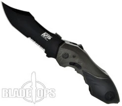 Smith & Wesson Grey MAGIC Spring Assist Clip Point, Black, P/S, SWMP5LS -Knife Shop SWMP5LS 4 42946.1533222209