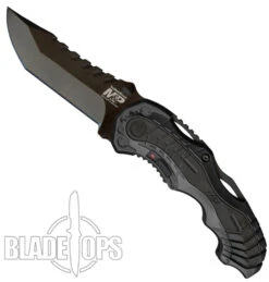 Smith & Wesson Grey MAGIC SWMP6 Spring Assist Knife, Black Plain Blade -Knife Shop SWMP6 4 26245.1533221905